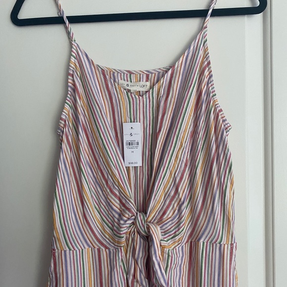 Lou & Grey Striped Tie Waist Jumpsuit - Picture 7 of 8